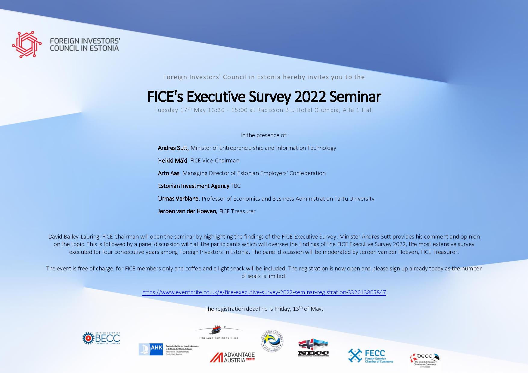FICE's Executive Survey 2022 Seminar