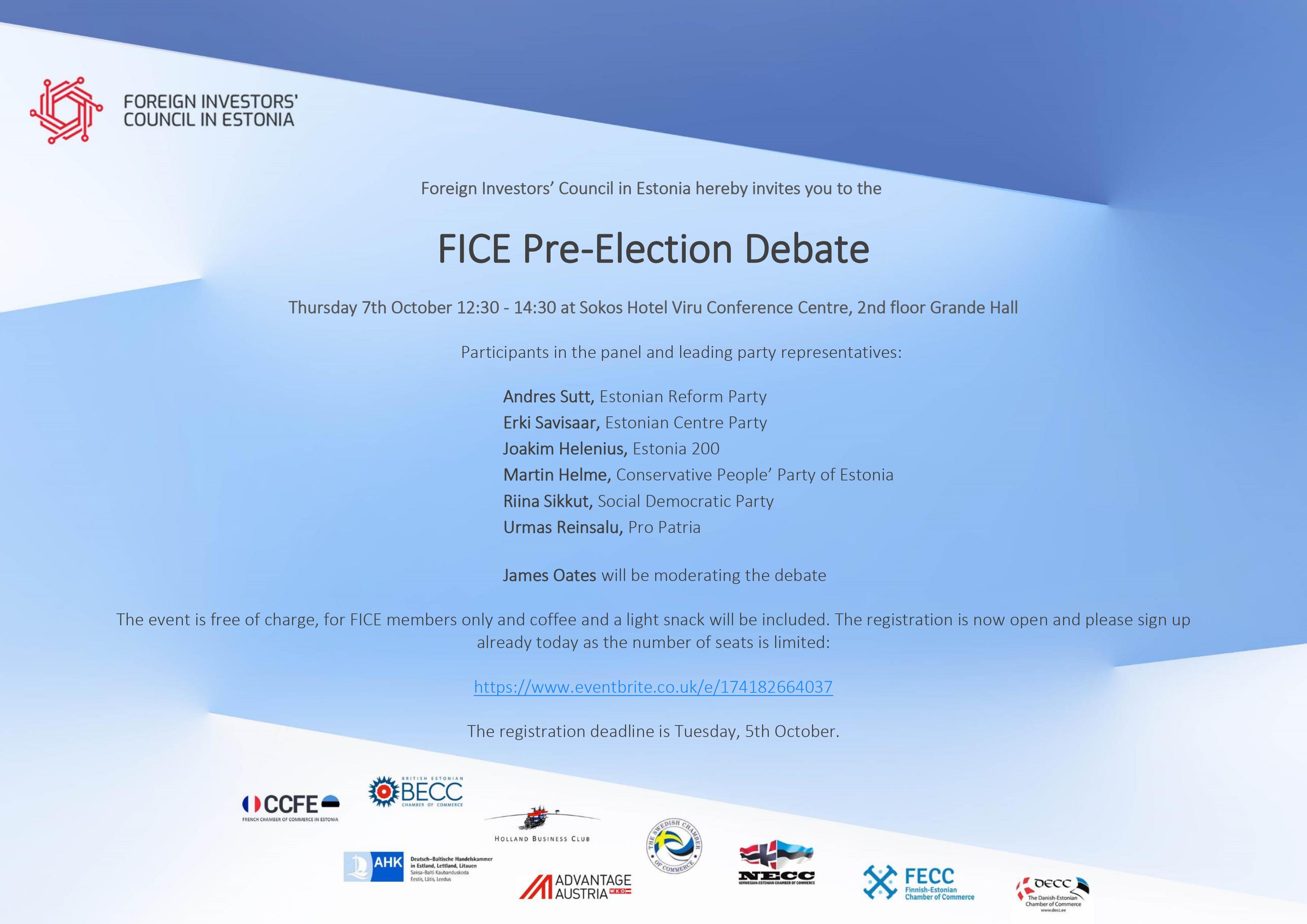 FICE Pre-Election Debate