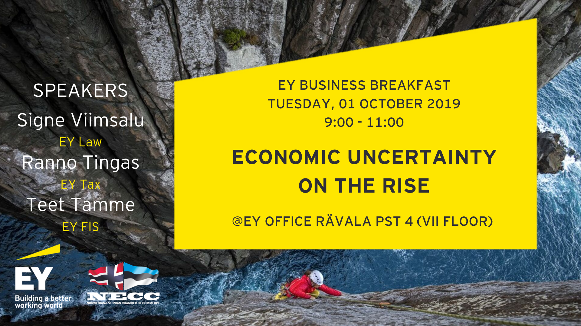 EY Business Breakfast „Economic uncertainty on the rise